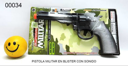 Imagen de PISTOLA MILITAR CON SONIDO EN BLISTER  7.24